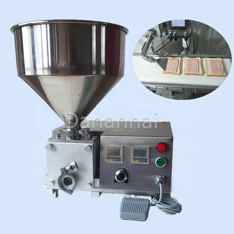 Low Price Cream Filling Machine for Puffs Toast Bread And Jam Injection Compact Food Filling Equipment