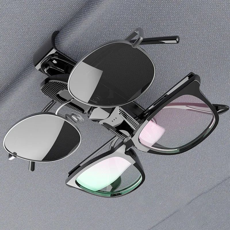 

Car Sun Visor Sunglasses Clip Car Glasses Holder Portable Ticket Card Clamp ABS Eyeglasses Case Car Accessories