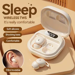 Xmenha Invisible Earbuds Sleep Small Mini Wireless Ear Buds Discreet for Work Headphones True Wireless Earpiece with Charging