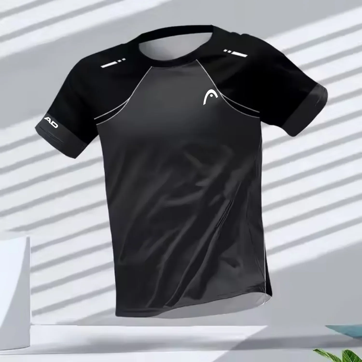 Men's T-shirts Outdoor Sports Running Tees Workout Quick-drying Breathable Round Neck Short Sleeve Casual Fashion Loose Tops