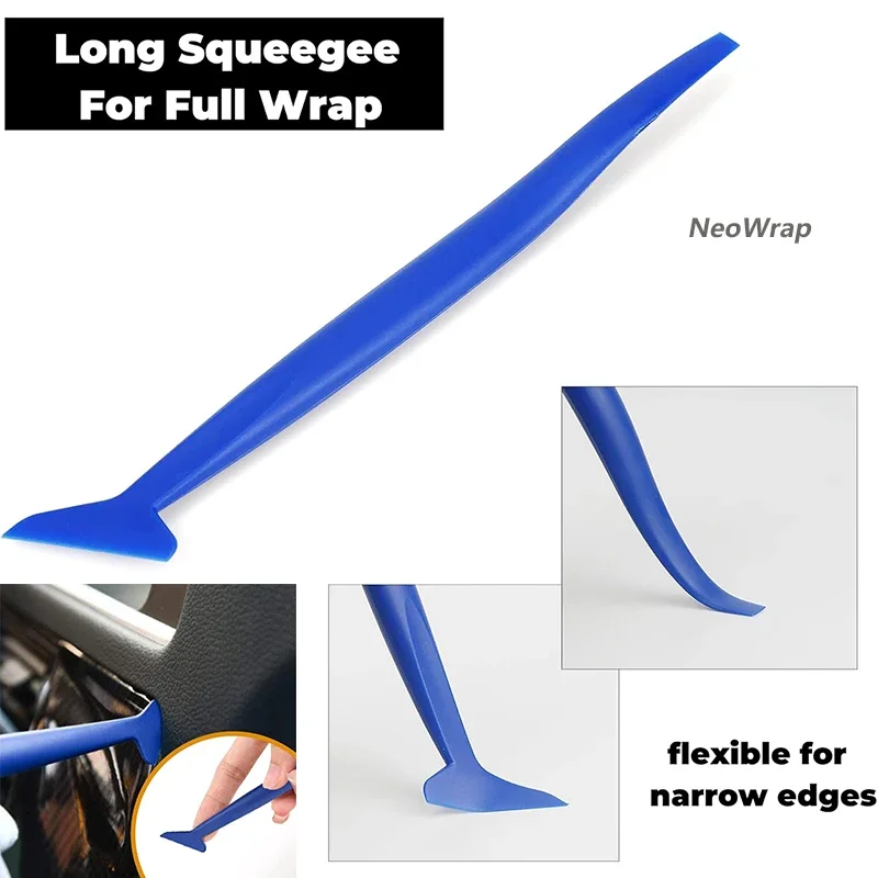Professional Vinyl Wrap Tool Kit: Carbon Fiber Felt Squeegee, Micro Scraper & Hobby Knife for Car Window Tinting DIY Application image 4
