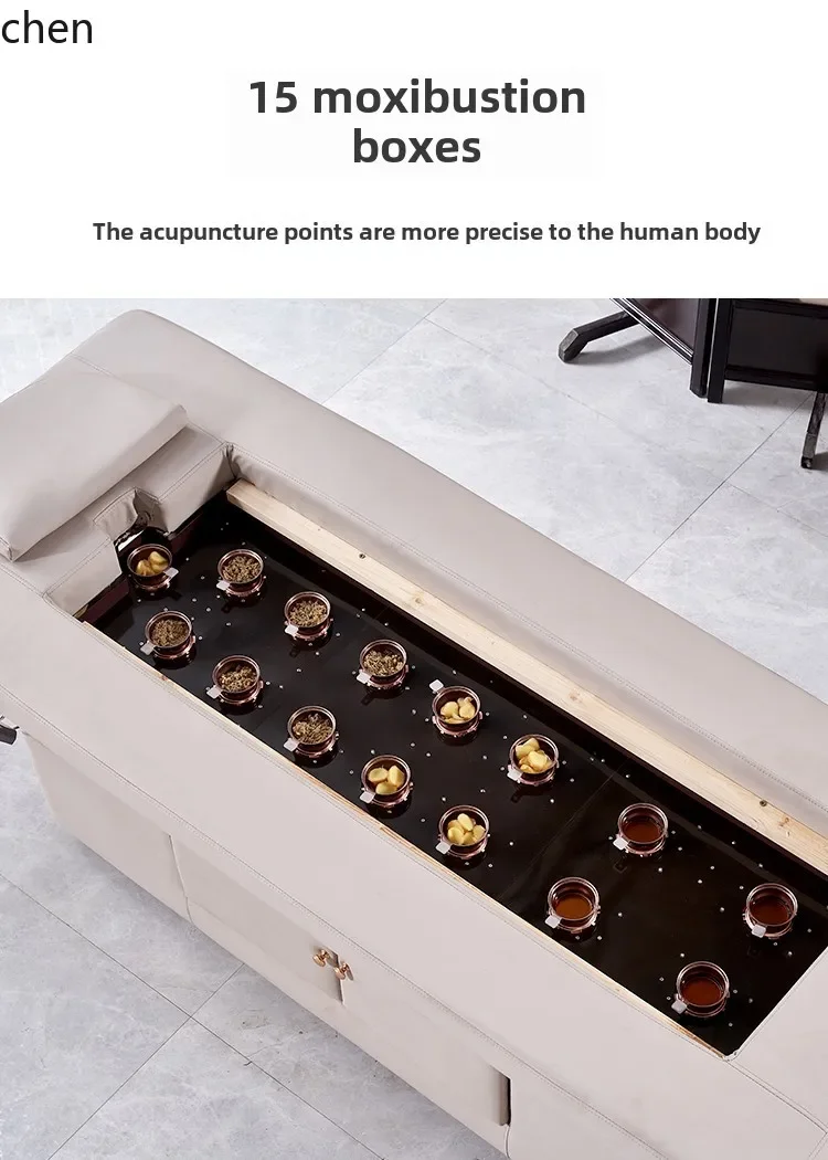 

YFY automatic intelligent moxibustion bed, smokeless beauty salon special health home full body massage bed
