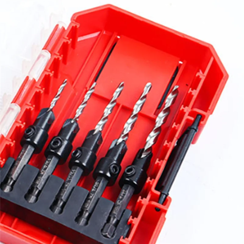 

ABZY-Countersink Woodworking Drill Hexagonal Handle Countersunk Screw Tap For Woodworking Drilling