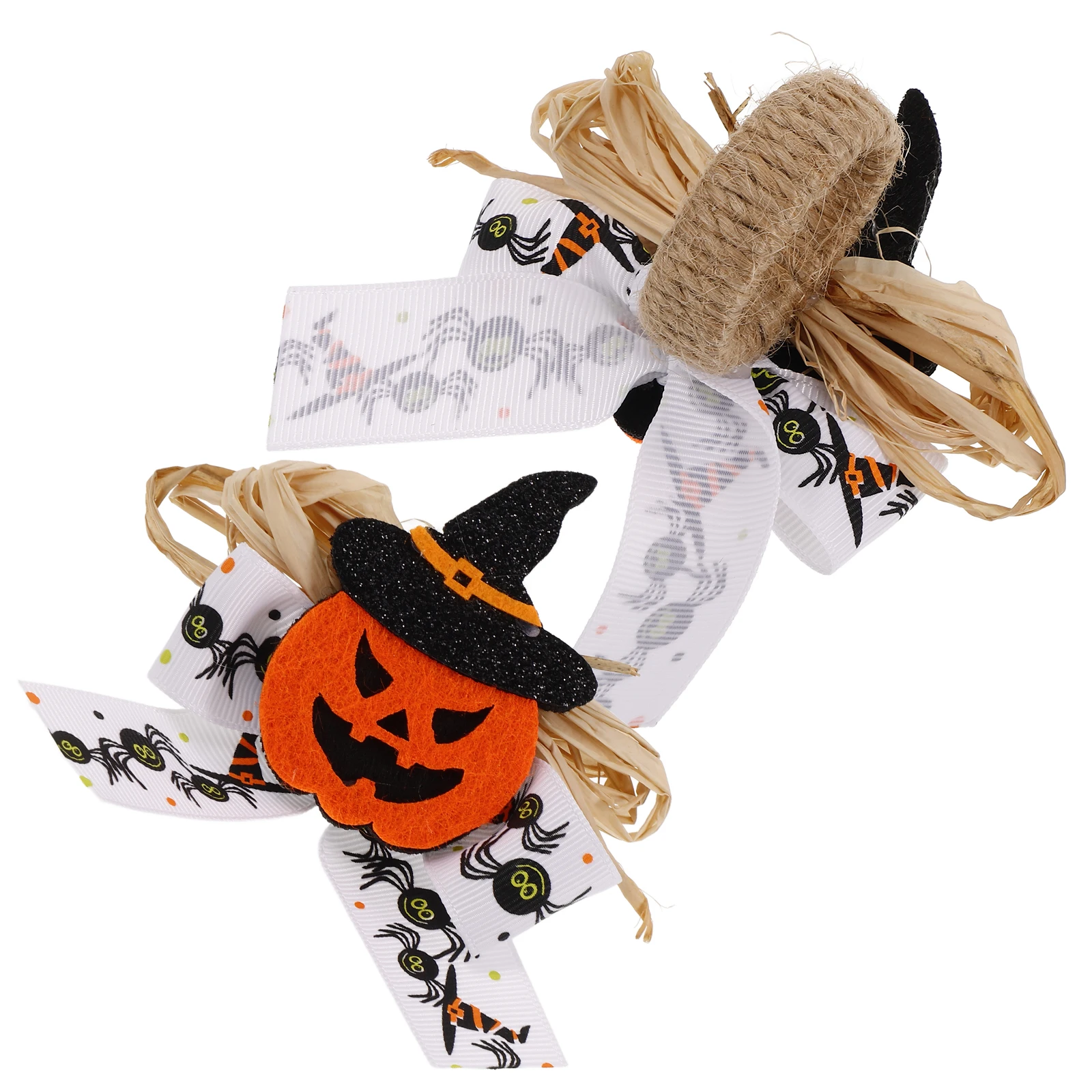 

2pcs Pumpkin Shaped for Halloween Table Decorative Buckles Decorations Ring Plastic Napkin Napkin Buckle Holders