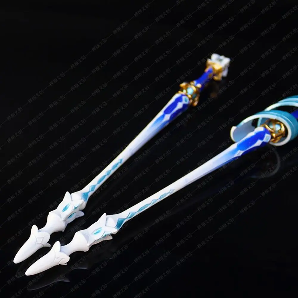 GameGenshin Impact Anime Game Peripheral Furina Suigami Weapon Glow Metal Model Ornaments DIY Christmas Gift Hand Puppet