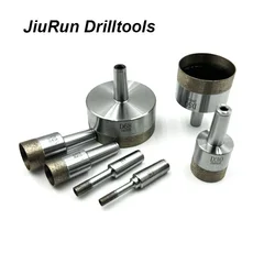 Brocas sinterizadas de polvo de diamante para perforadora de vidrio, 1 piezas, diámetro de cono Morse, 4mm-120mm