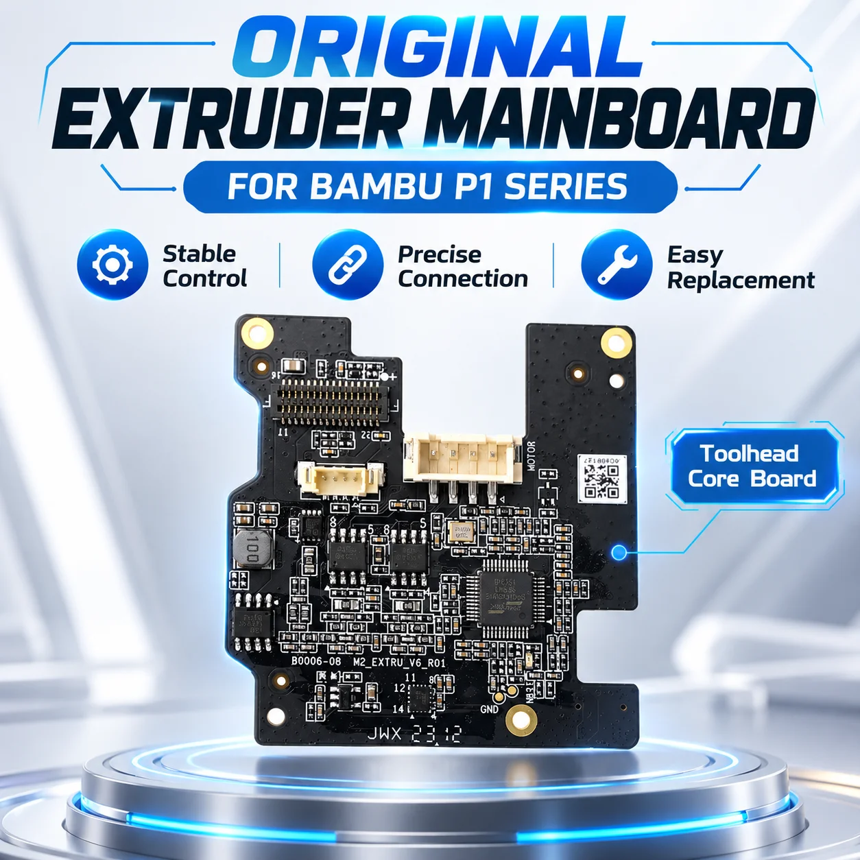Original Bambu Lab P1 Series Extruder Mainboard, Toolhead Control Board Replacement Part