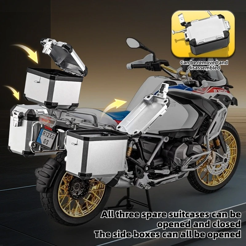 1:6 For BMW R1250 GS ADV Alloy Metal Diecast Model Motorcycle High Simulation Collection Hobby Gifts Simulation Alloy Model