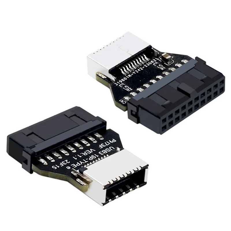 AEE7-USB 3,0 19Pin/20Pin Zu TYPE-E Konverter Adapter Chassis Front Panel TYP C Plug-In Port Für Computer Motherboard