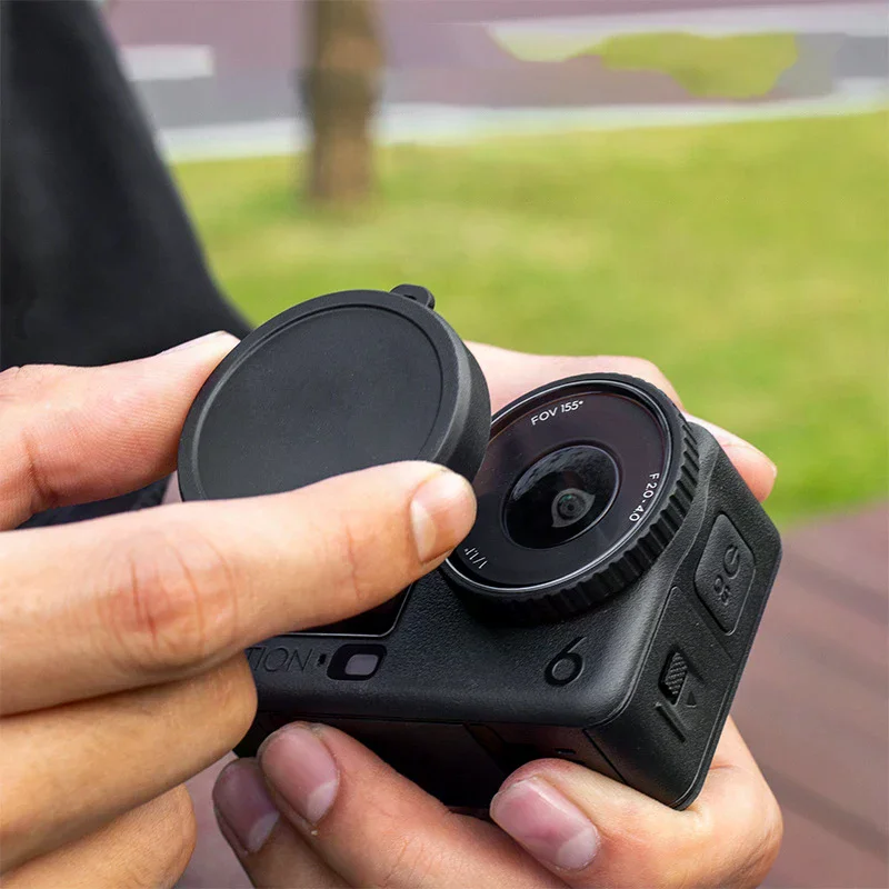 1pc Camera Lens Caps forDJI Osmo Action 6 Anti-scratch Silicone Camera Dustproof Protective Cover forDJI Action 6 Accessories