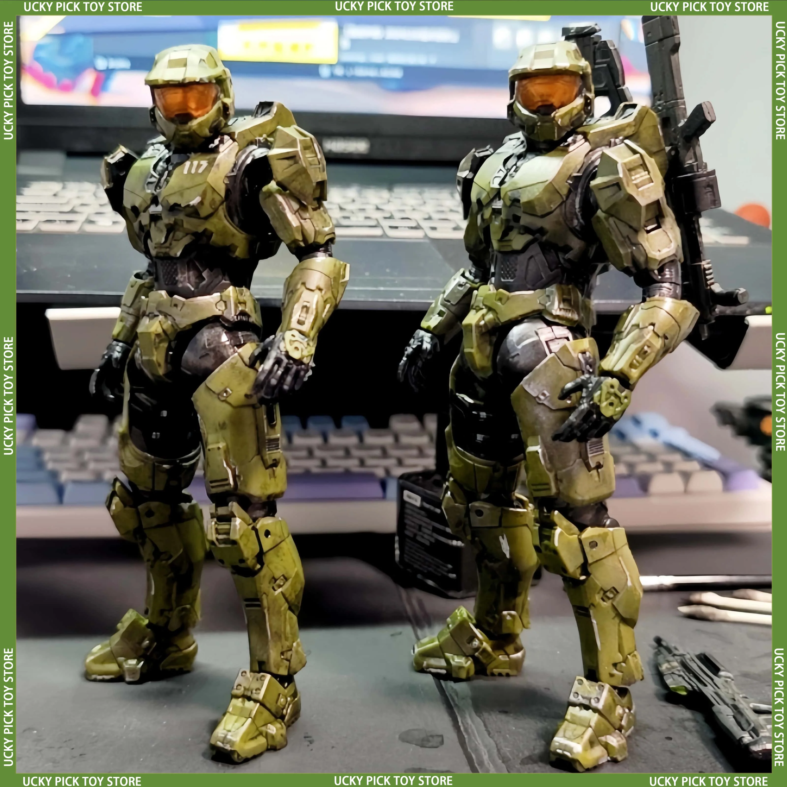 

Sentinel Master Chief 18cm PVC Action Figure Anime Collection Model Mjolnir Mk VI SV Movable Doll Toys for John117 S117