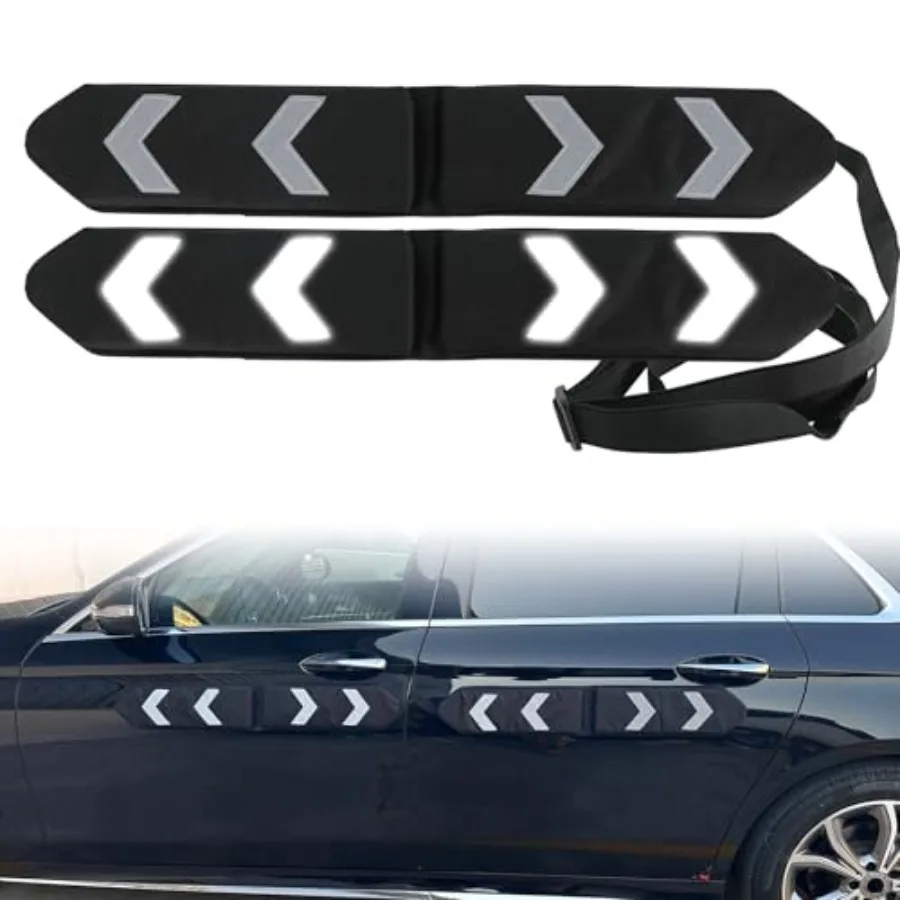 

Soft Magnetic Car Door Dent Protector with Strong Adhesive for Vehicle Door Edge Protection Black Durable Bumper Guards for Car