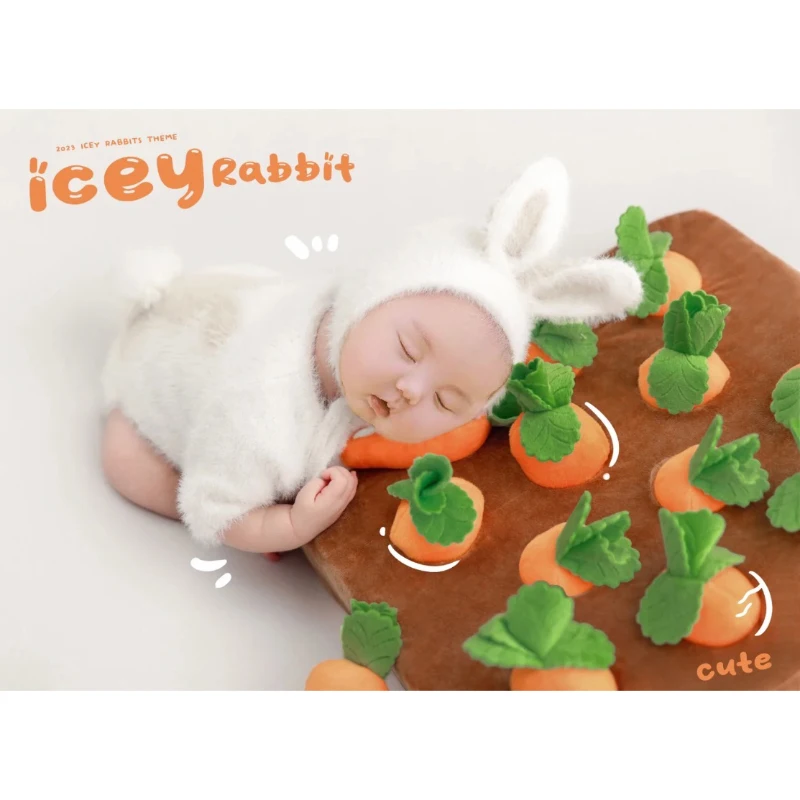 Newborn Baby Photography Clothing Little Rabbit Rabbit Baby Studio Baby Full Moon Photography Clothing Props