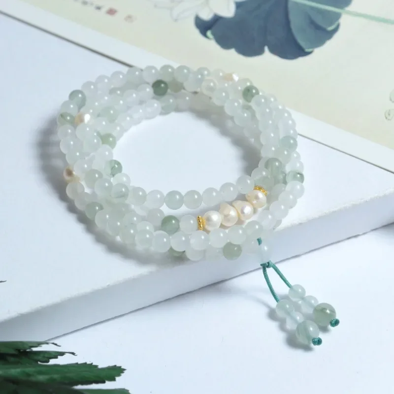 

Popular Tianshan Cui Multi-circle Fringed Jade Bracelet Women's Jewelry