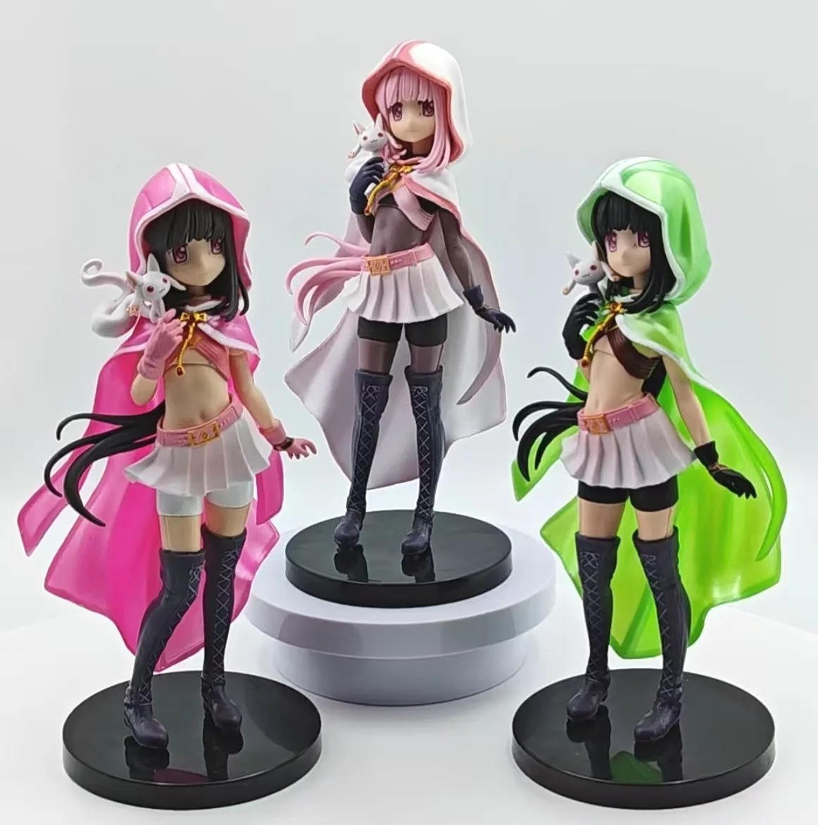 

22cm Anime Puella Magi Madoka Magica Tamaki Lroha Figure ActionFace Changeable Desktop×Decorate Collections Model Doll Toy