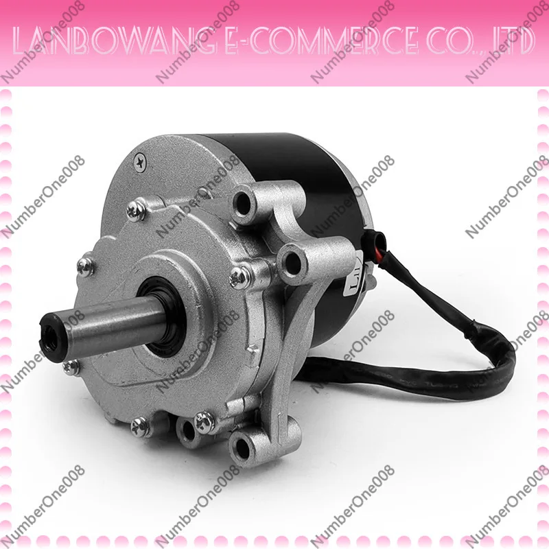 350W Electric Cart Brushed Geared Motor 120-90RPM Long Shaft Double Reduction Drive Motor