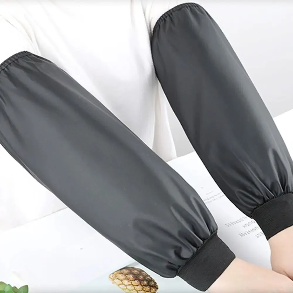 Mangas impermeables cubierta de brazo limpieza minimalista brazalete impermeable a prueba de aceite accesorios de limpieza de cocina para el hogar mangas de brazo para adultos