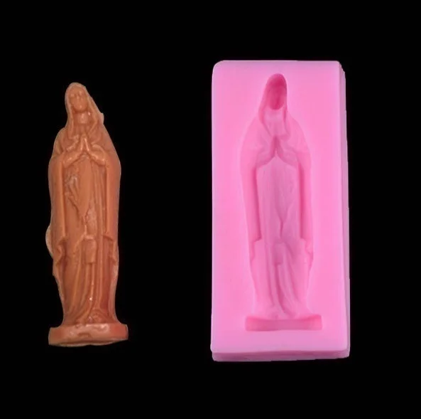 Virgin Mary Fondant Cake Molds Soap Chocolate Mould For Kitchen Baking