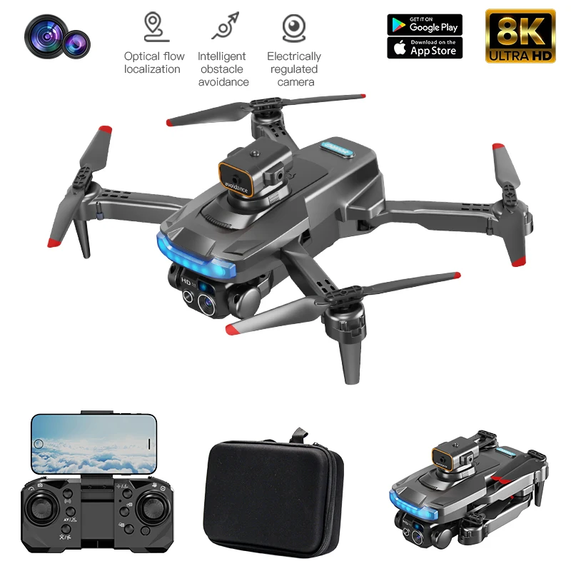 New P15 GPS Drone Professional 8K HD Dual Camera Brushless Intelligent Obstacle Avoidance Automatic Return Foldable Quadcopter