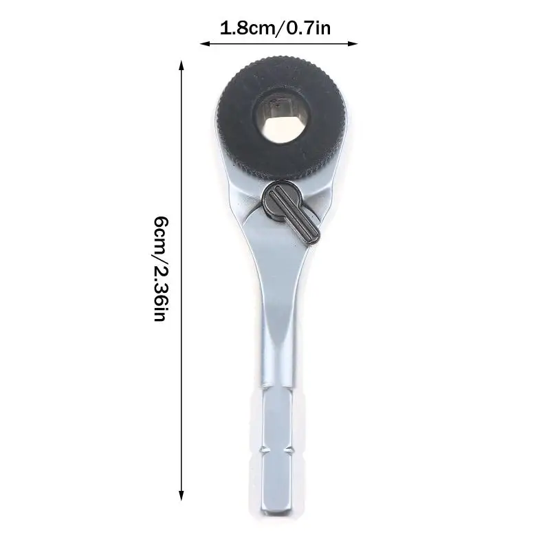1/2/3Pcs New Socket Torque Wrench Hand Tools 6.35mm Screwdriver Hexagonal Ratchet Wrench Toughbuilt Mechanic Manual Tools‘