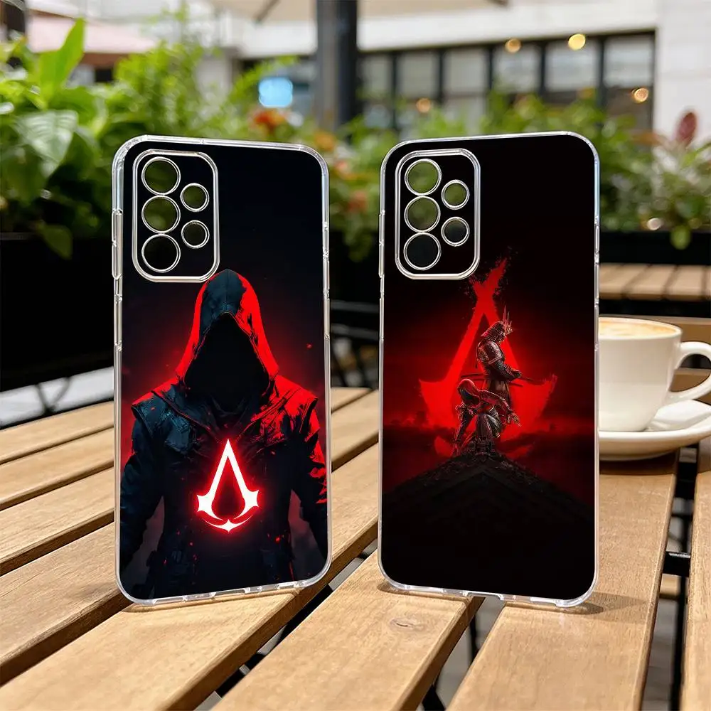 

Game Assassins Creed Phone Case Transparent Silicone Soft For Samsung S25,S24,S21,S22,S23,S30,Ultra,S20,Plus,Fe