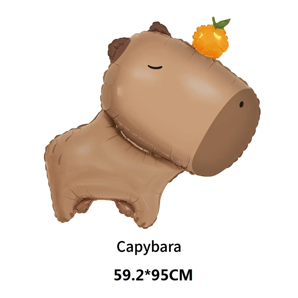 Cartoon Capybara Aluminium Film Balloon,Children's Party Decoration Cute Capybara Balloon