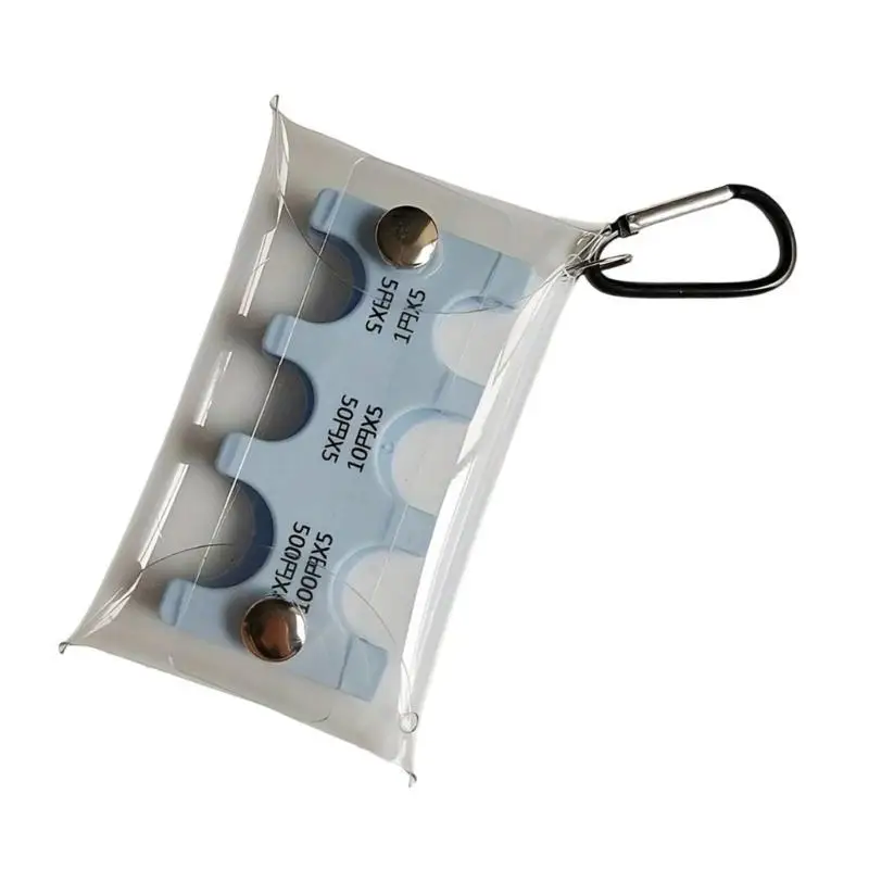 R1WE 키 체인 코인 홀더 주최자 동전 지갑 일본 엔화 홀더 주최자