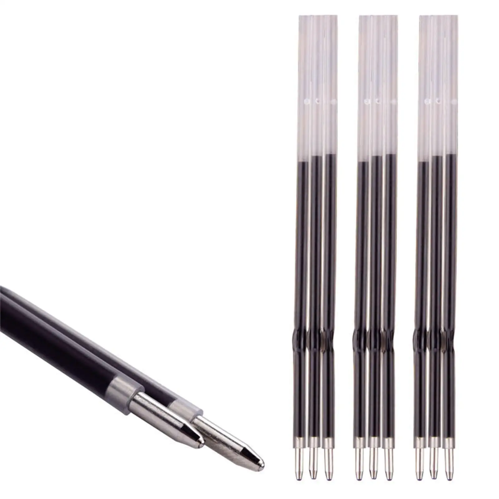 200 Pieces Ballpoint Ink Refill Stationery Replaceable Ballpoint Pen Refills