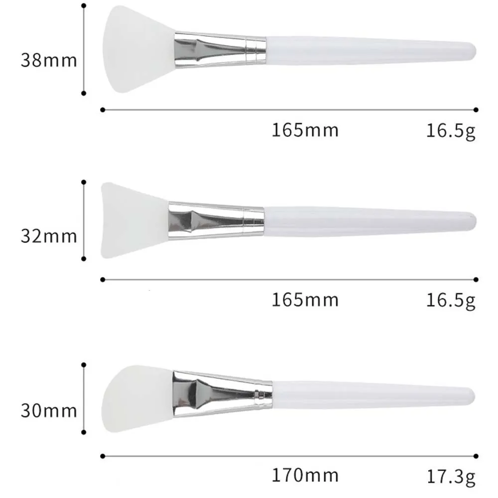 Brosse de maquillage en silicone pour salon de beauté, outil cosmétique pour la maison, pour masque facial, soins de la peau, 1 pièce