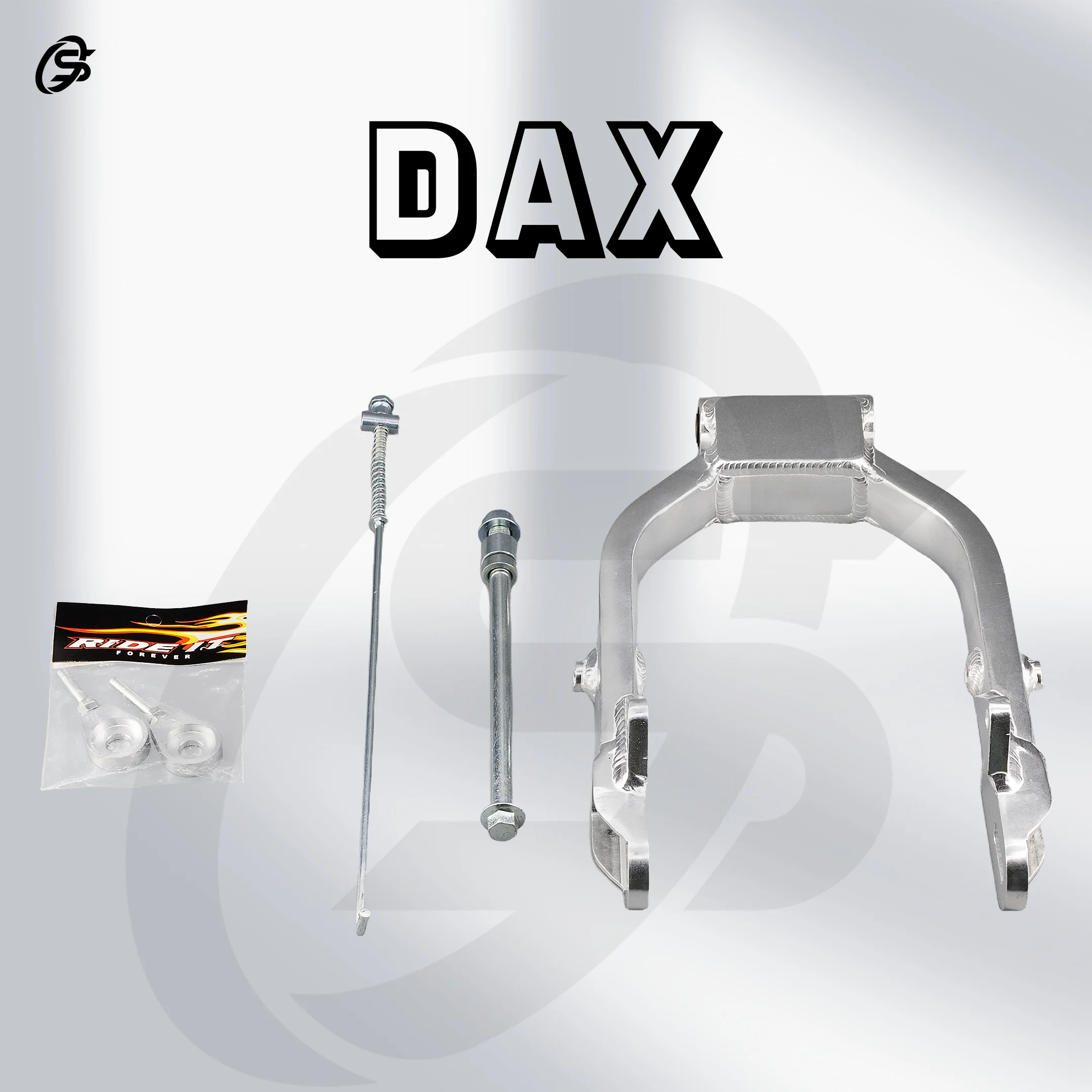 Horquilla DAX brazo oscilante trasero CT70 12 pulgadas horquilla trasera plateada DAX CT70 piezas accesorios de motocicletas para Motor DAX CT70