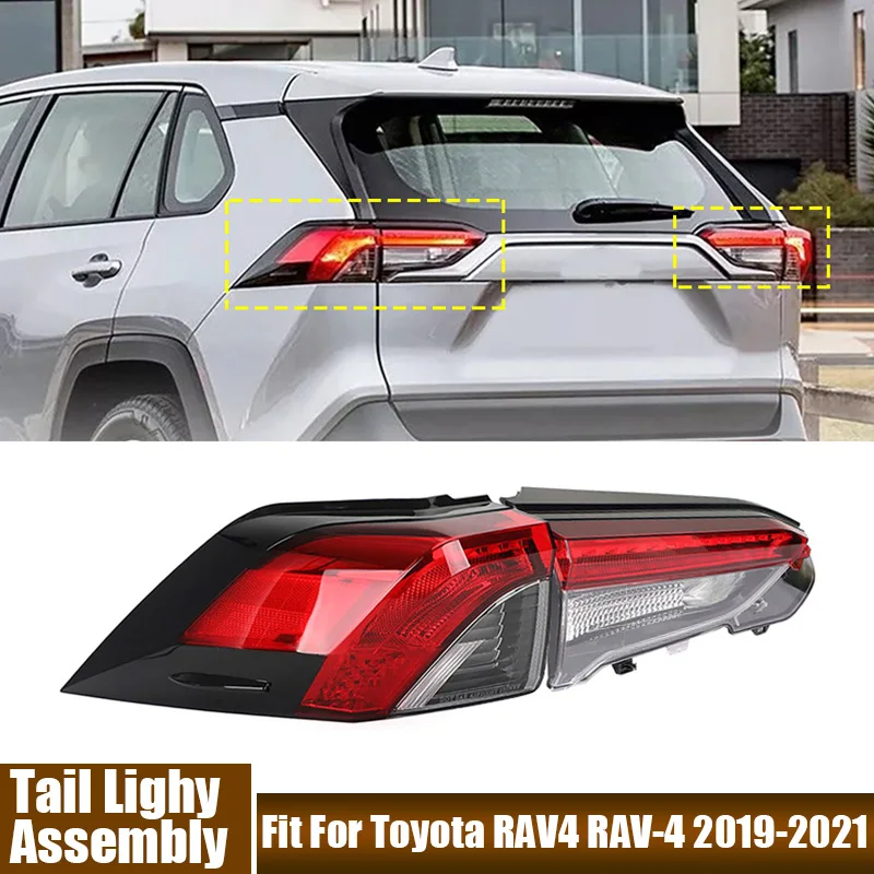 

Left, Right Car Taillight Rear Stop/ Brake Light Signal Lamp Tail Light Assembly Fit For Toyota RAV4 RAV-4 2019-2021 81560-0R090