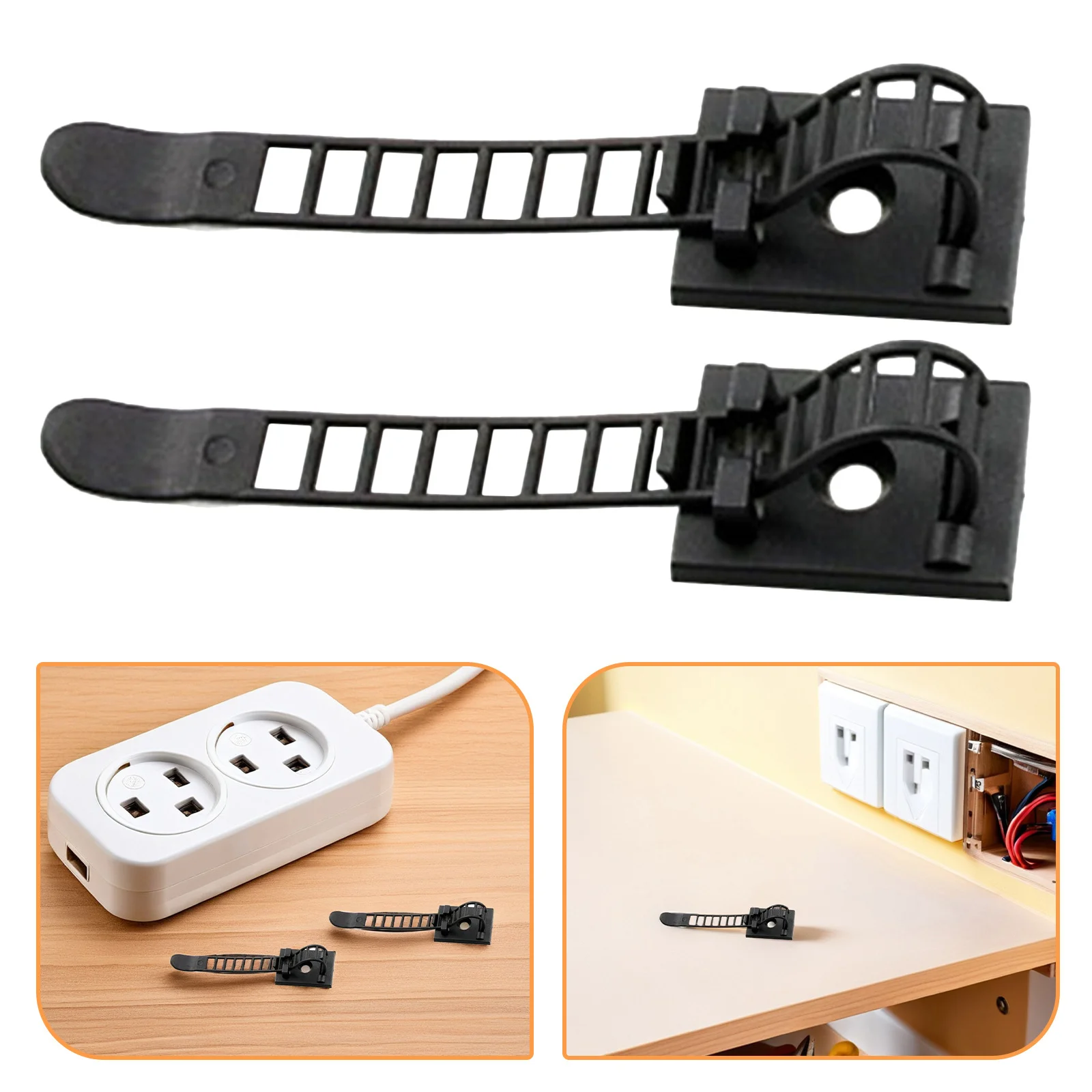 30 قطعة منظم ربط الكابل قابل للتعديل مشابك سلك ذاتية اللصق للإلكترونيات حامل إدارة الأسلاك القابل لإعادة الاستخدام لجدار المكتب