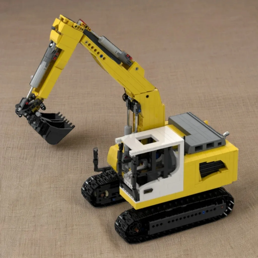 

1858 шт. MOC Liebherr R-918 литронический экскаватор, инженерное оборудование, модель «сделай сам», строительные блоки, игрушки на день рождения, подарок