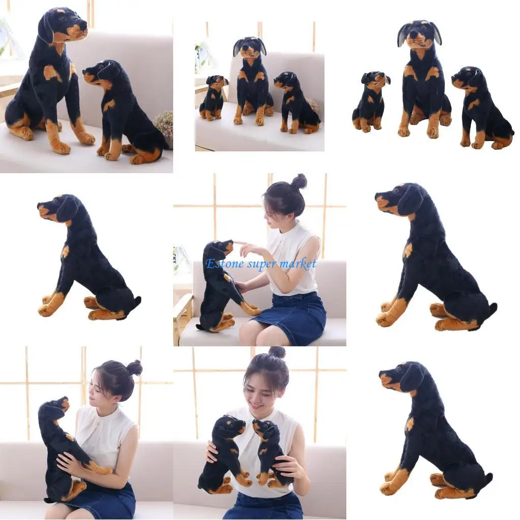 090B 대형/미니 사이즈 봉제 인형 개 세탁 가능 현실적인 인형 보육실 공급