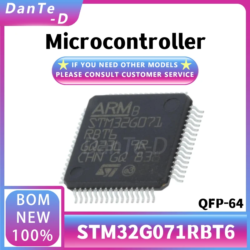 STM32G071RBT6 New Original 8/16/32 Microcontroller Chip QFP-64