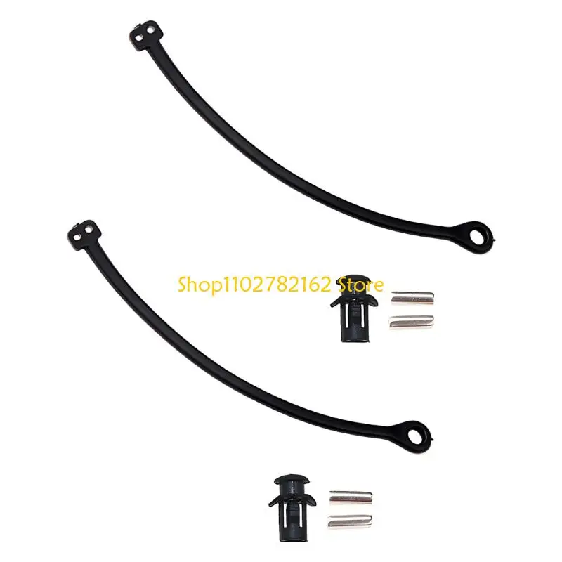 547B Cap Retaining Cord Replacement 2 Piece Black Plastic Gas Cap Tether Set for Car Owners and Maintenance