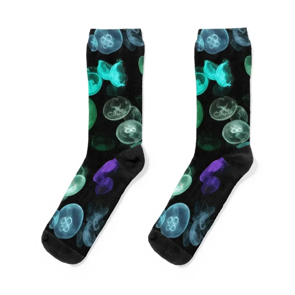 Luminous Jellyfish Socks sport Rugby Men Socks Luxury Brand Women's