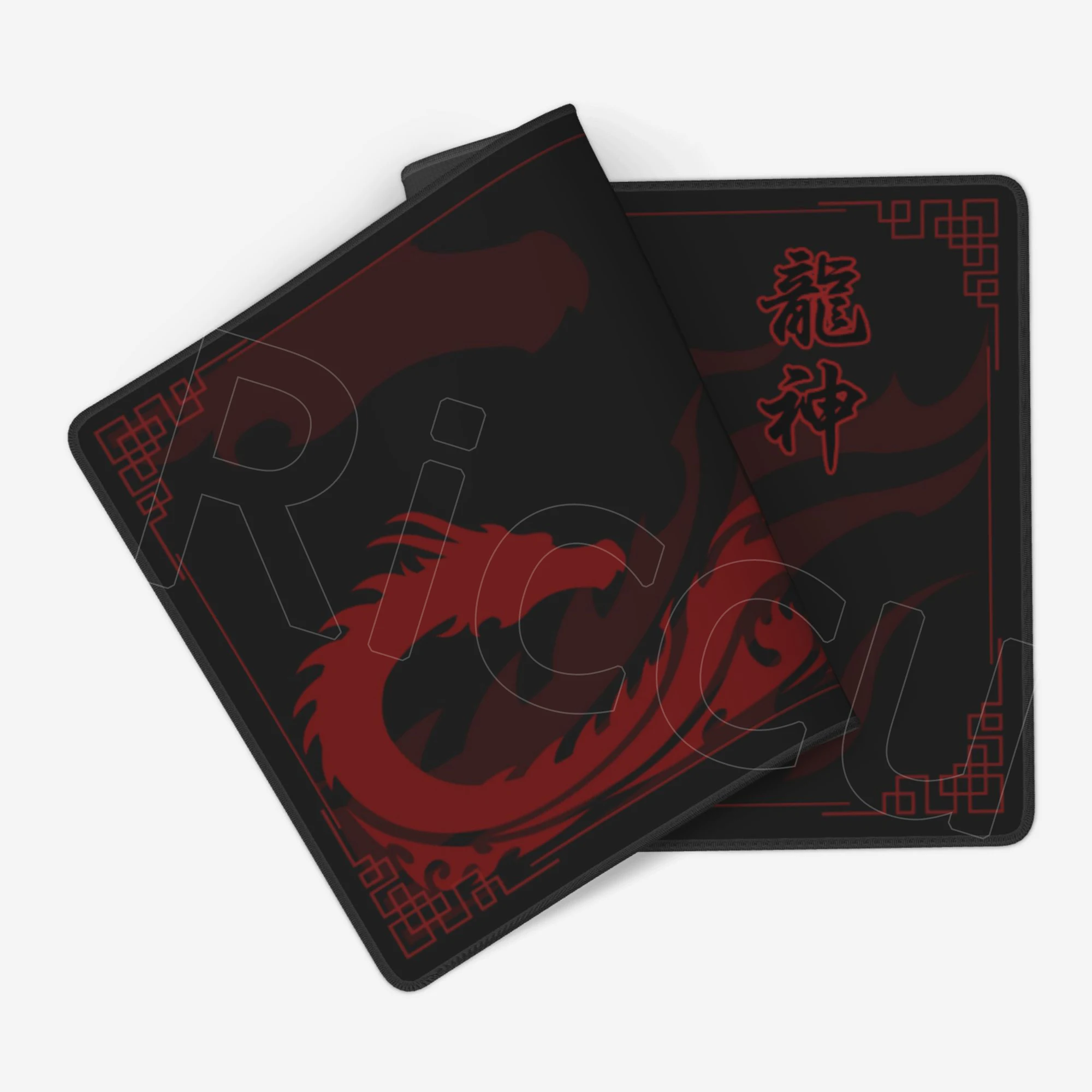 Black & Red Dragon God Mouse Pad Gaming XXL Non-Slip Keyboard Desk Mat Office Carpet Computer Mouse Mat XL New HD Print Mousepad view 4