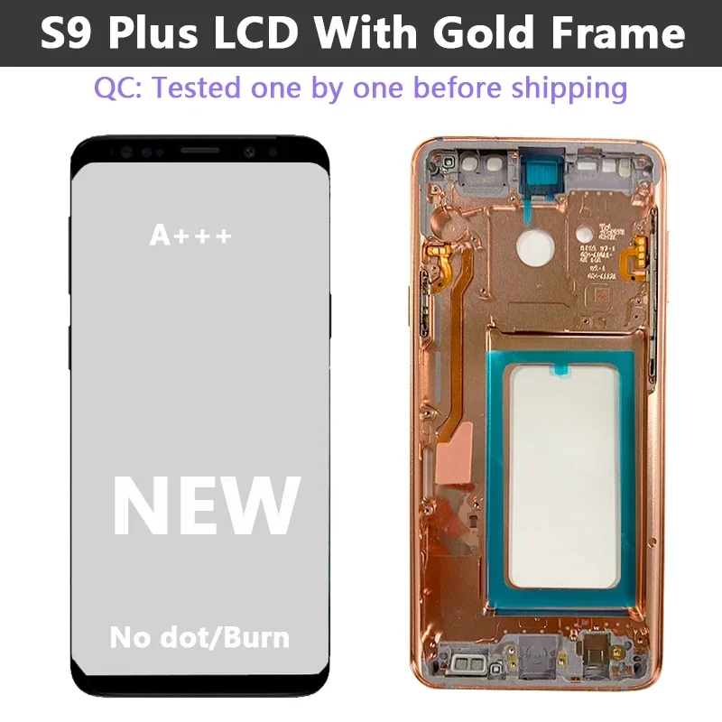 Super AMOLED/OLED For Samsung Galaxy S9 Plus G965 g965f G9650 S9+ LCD display with touch screen ditigitizer replacement newParts