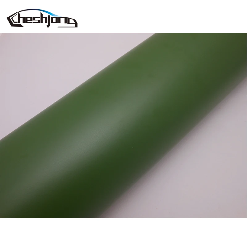 Adhesive Matte Vinyl Film Car Wrap Matt Army Green Scooter Motorcycle PVC Decal Roll