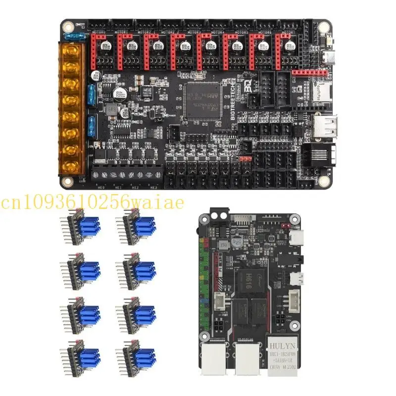 

Complete 32Bit Octopus V1.1 +BTT V1.2 Control Board with 8PCS TMC2209 V1.3 Driver for Voron2.4 Printer Mainboard