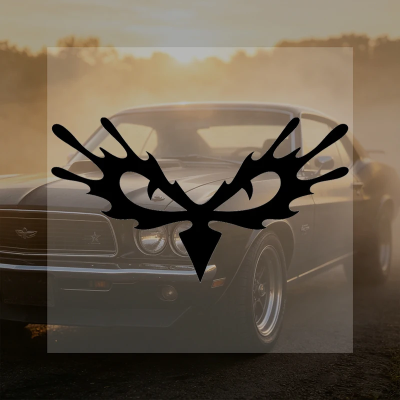 Car Stickers Tribal Antler Vinyl Decal Waterproof Die Cut No Residue for Laptop Case Truck Guitar Auto Decor