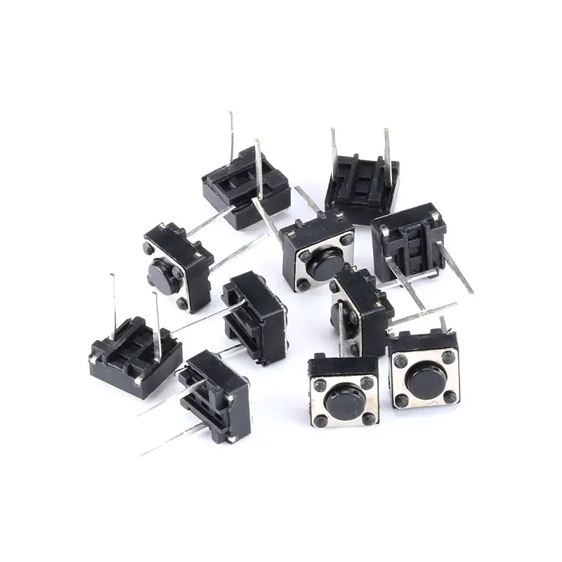 Tactile Switch Momentary Tact 6x6x4.3/5/6/7/8/9/10mm 6*6*4.3mm 5mm 6mm 7mm 8mm 9mm 10mm Middle pin 2pins