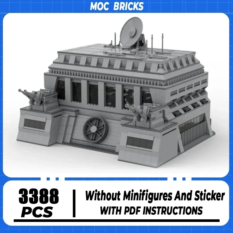 

Moc Building Bricks Military Base Facade Model Building Technology Modular Star Movie Series Blocks Construstion Toy Gifts