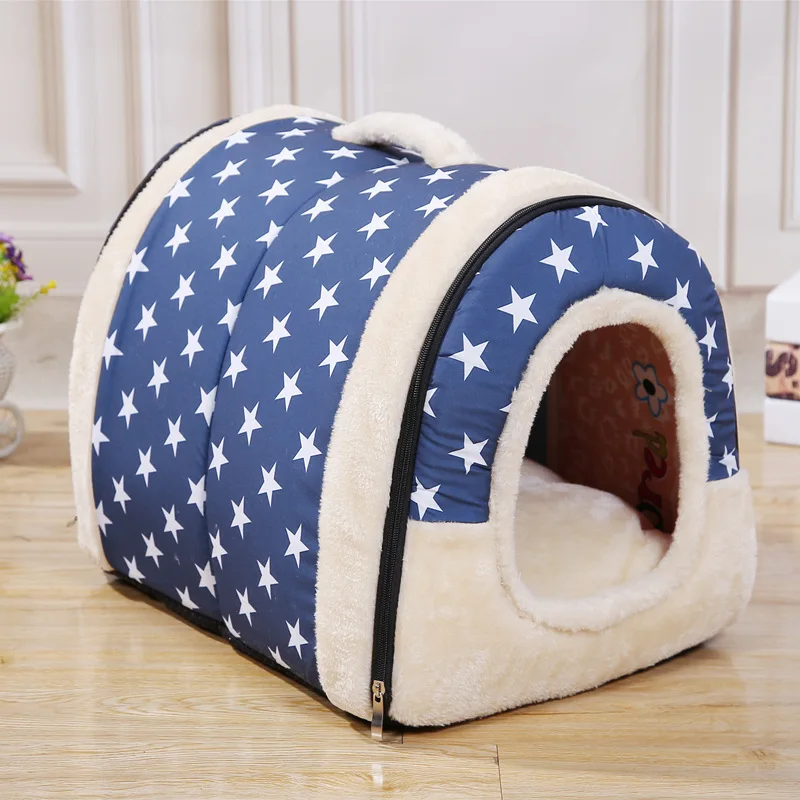 Factory straight hair kennel removable and washable pet bed cat kennel dog cage dog mat autumn and winter foreign trade explosio