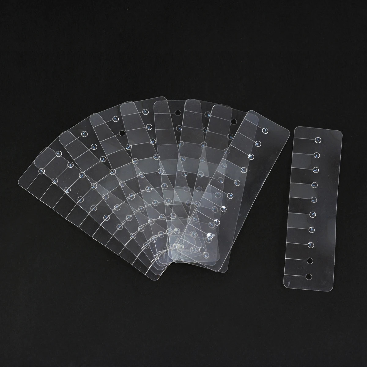 

5 Pieces/10 Pieces Hair Extensions Heat Shield Guards Multi Hole Shield Spacers Fusion Glue Protector Templates