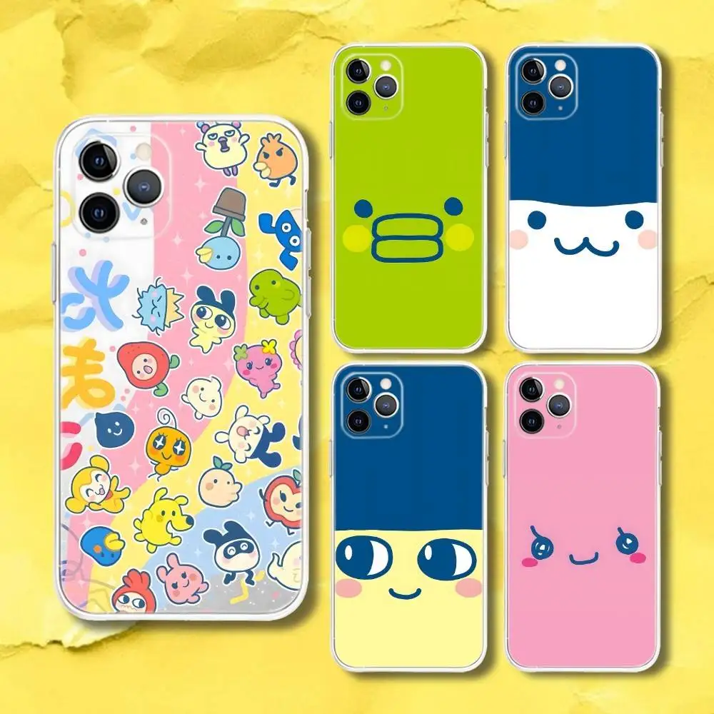

T-Tamagotchi Cute Game Phone Case For iPhone 17,16,15,11,12,14,13 Pro Max Plus Mini X,XS,XR,7,16E Air Transparent Cover Fundas