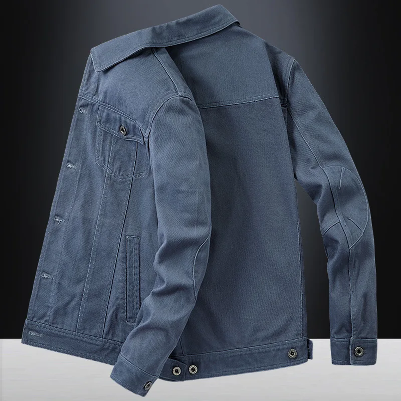 Men's Casual Fashionable Long-Sleeved Denim Jacket Pure Cotton Spring Autumn 2025 New Arrival