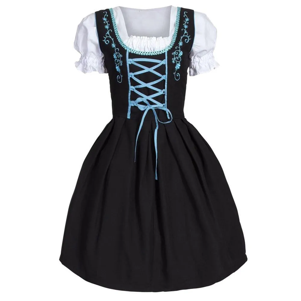 Monaco Oktoberfest Beer Dress costumi da donna manica corta girocollo Dirndl abiti abiti abiti donna 2024