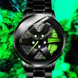 New men's watch sports street fashion niche minimalist wheel watch design novel men's quartz watch